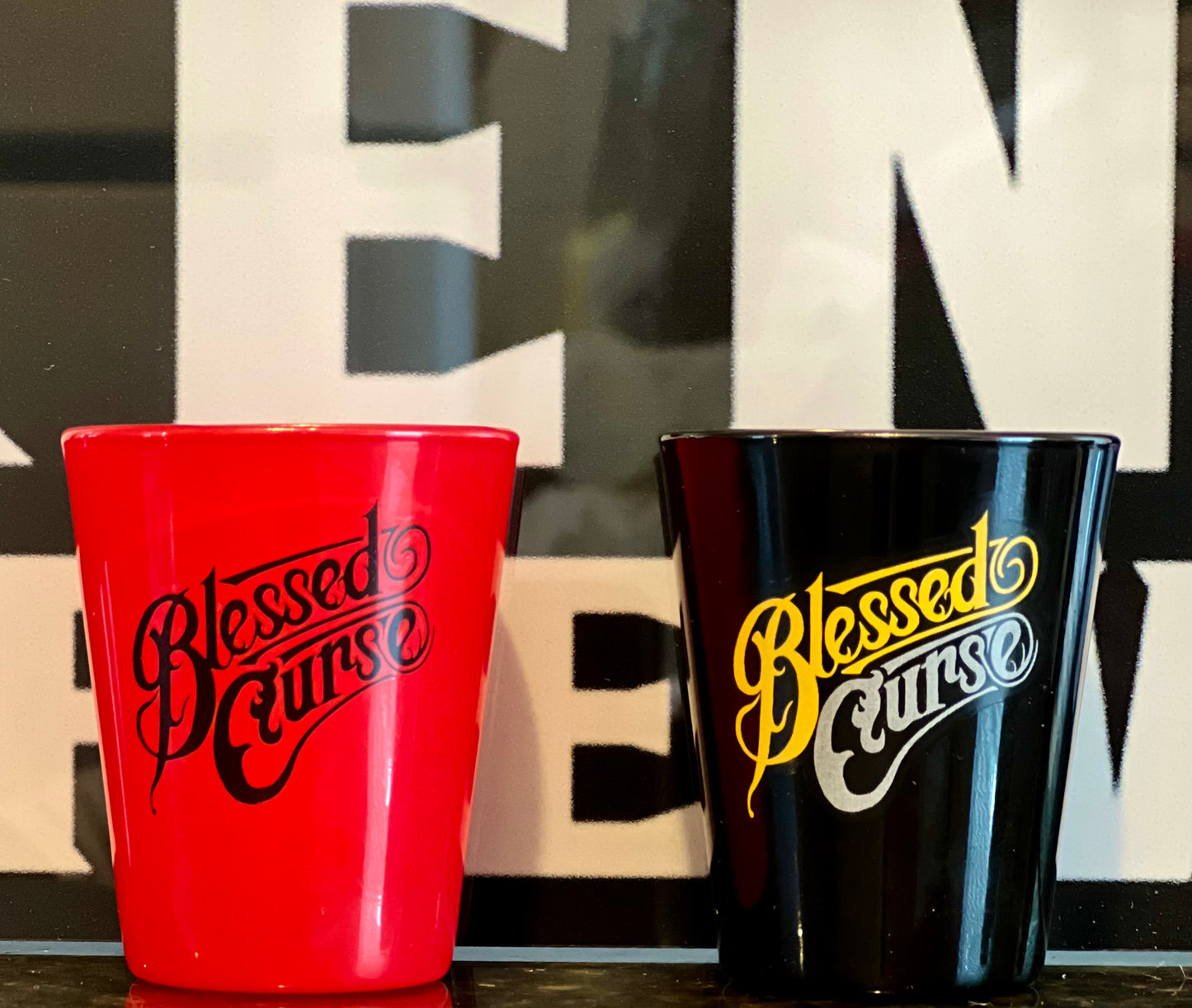 Blessed Curse And Frenchie Fever Shot Glasses (4Pack)
