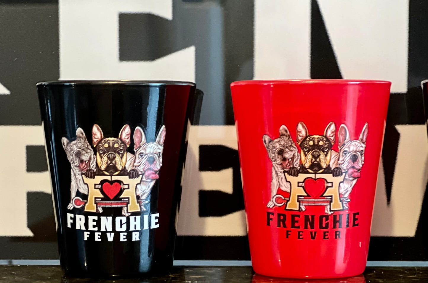 Blessed Curse And Frenchie Fever Shot Glasses (4Pack)